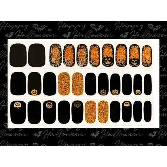 🎃Dashing Diva Gloss Ultra Shine 32 Gel Nail Strips~Twisted Nightmare Halloween - Picture 2 of 4